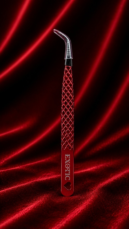 Exotic Grip Long Curved Isolation Tweezer