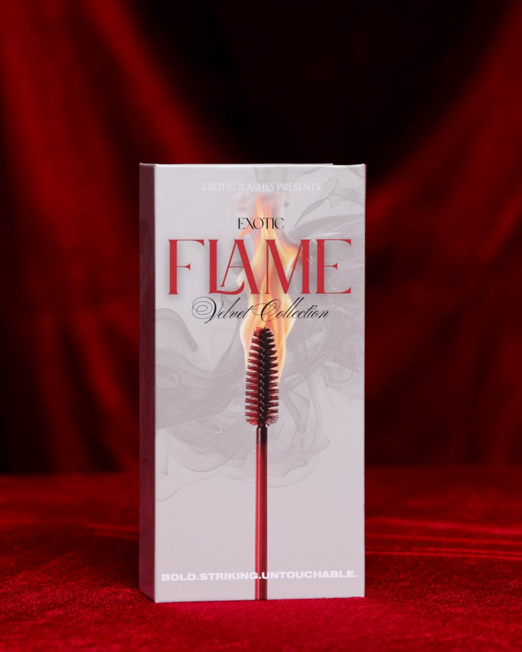 Flame Matte Velvet Lash Tray